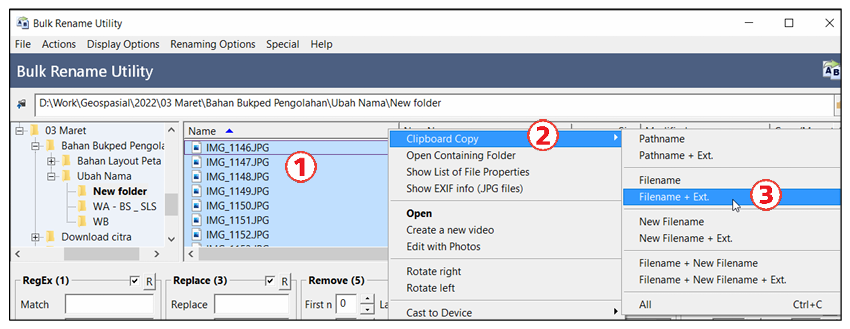 Salin Nama File Hasil Scan