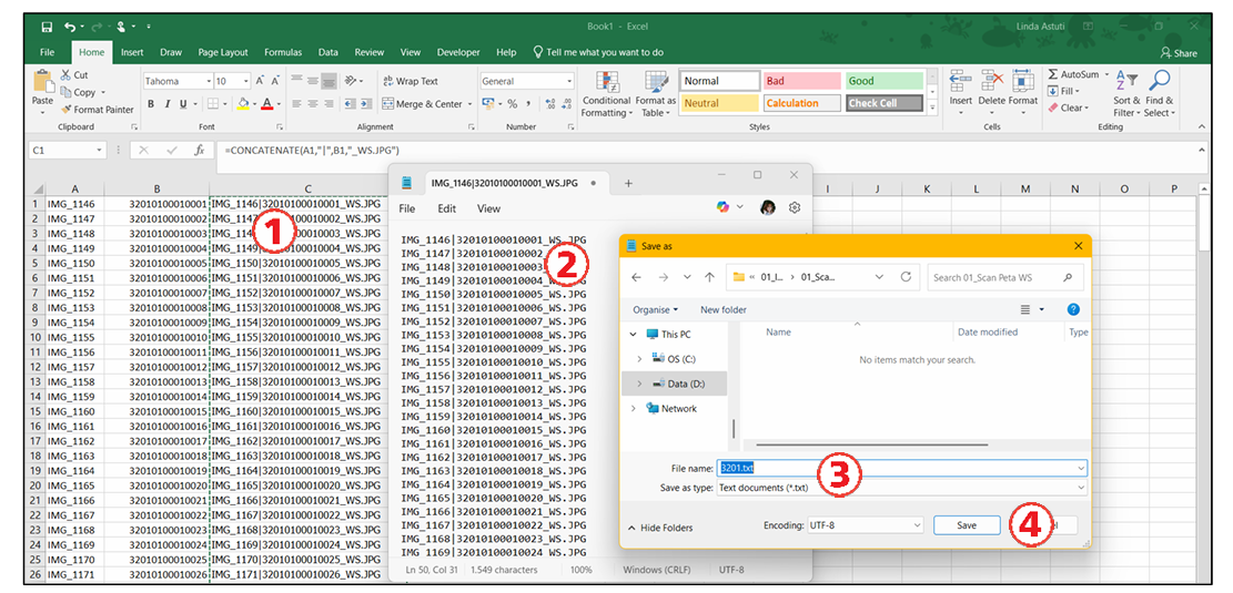 Persiapkan Nama File Baru di Excel